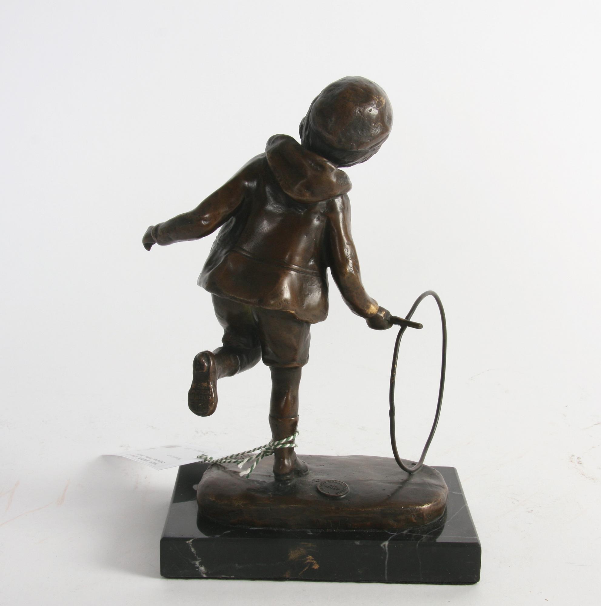 SKULPTUR, efter C.H Chiparus, brons, Paris.