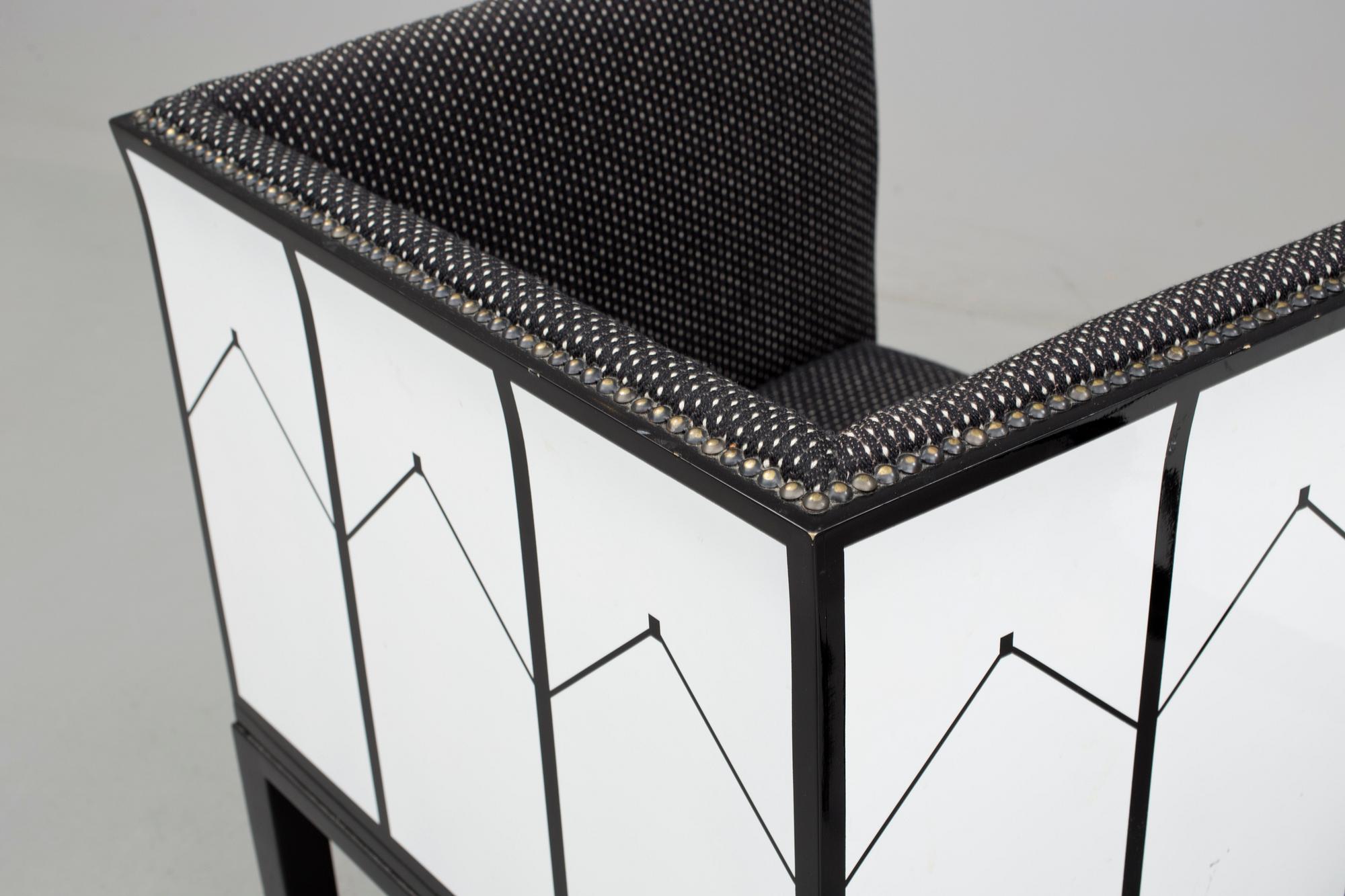 ELIEL SAARINEN, fåtöljer, ett par, "Arm Chair", Adelta Oy, Finland, 1983.