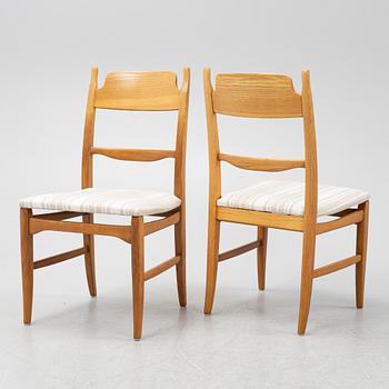 Carl Malmsten, a set of four oak 'Calmare Nyckel', chairs, Åfors Möbelfabrik, second half of the 20th Century.