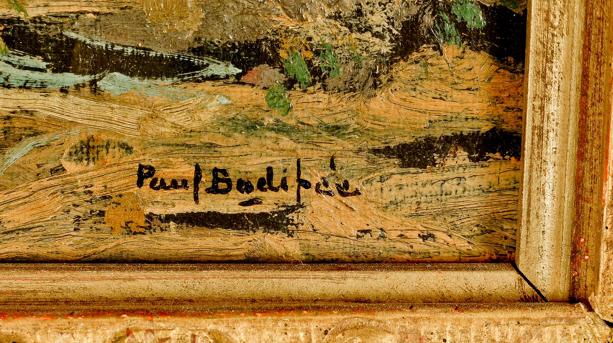 PAUL BODIFÉE, olja på pannå, sign.