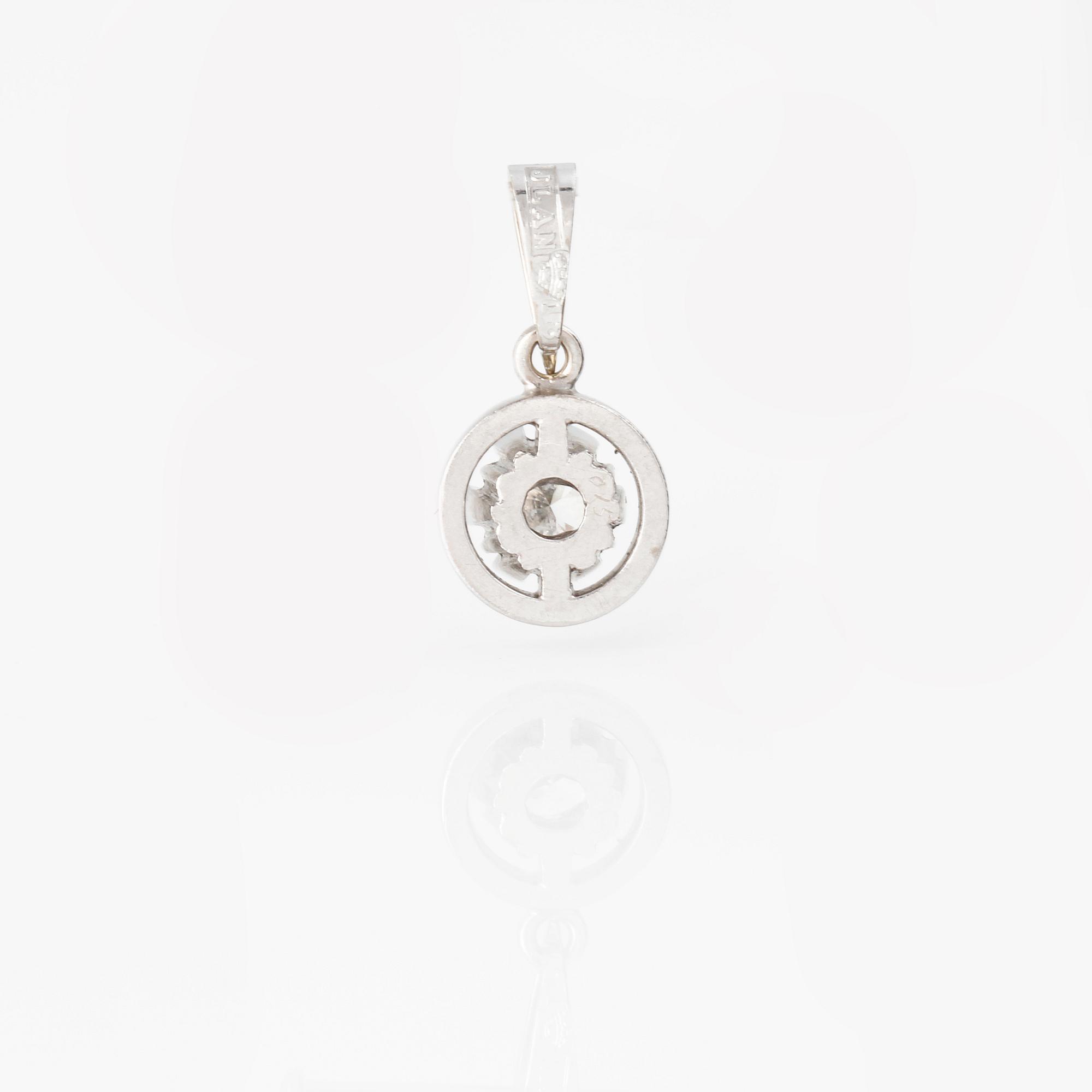 HÄNGE, med briljantslipad diamant ca 0.15 ct.