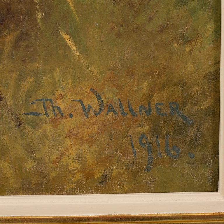 THURE WALLNER, olja på duk, signerad Th. Wallner och daterad 1916.