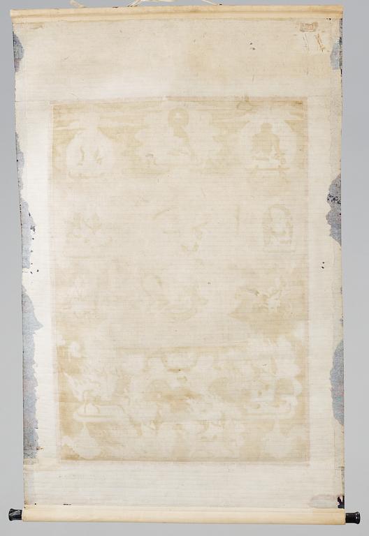 THANGKA, Tibet eller Mongoliet, sannolikt 1800-tal.