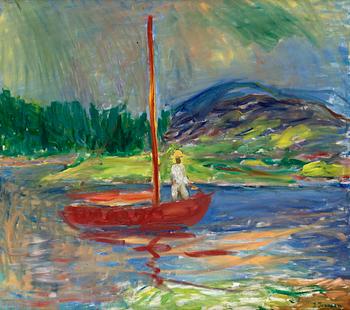 169. Ivan Ivarson, Röd julle Stenungön.