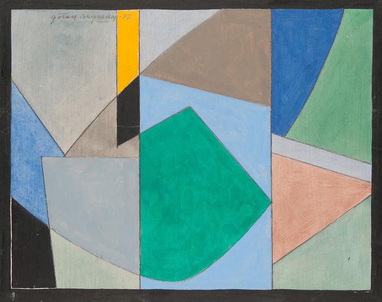 Göran Augustson, gouache, signerad och daterad -97.