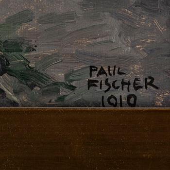PAUL FISCHER, oil on canvas, signed.
