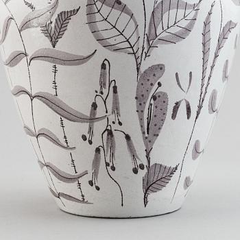 Stig Lindberg, a large faience vase, Gustavsberg Studio, Sweden, 1940-40's.