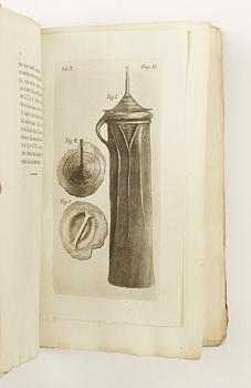 BOK, "Quatuor Monumenta Aenea e terra in Suecia eruta...", av Jonas Hallenberg, Stockholm 1802.