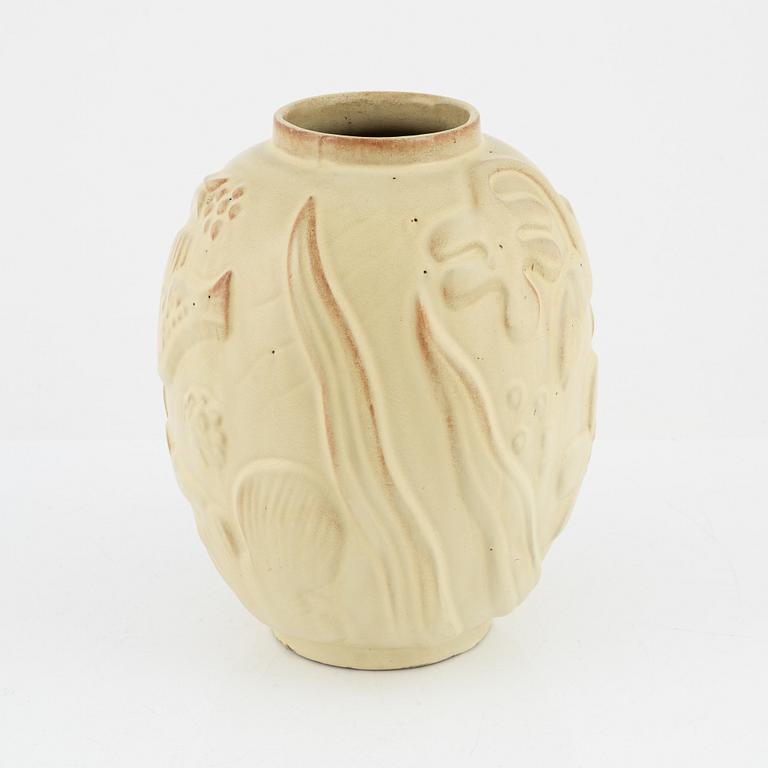 Anna-Lisa Thomson, a glazed earthenware vase from Upsala-Ekeby, 1940's.