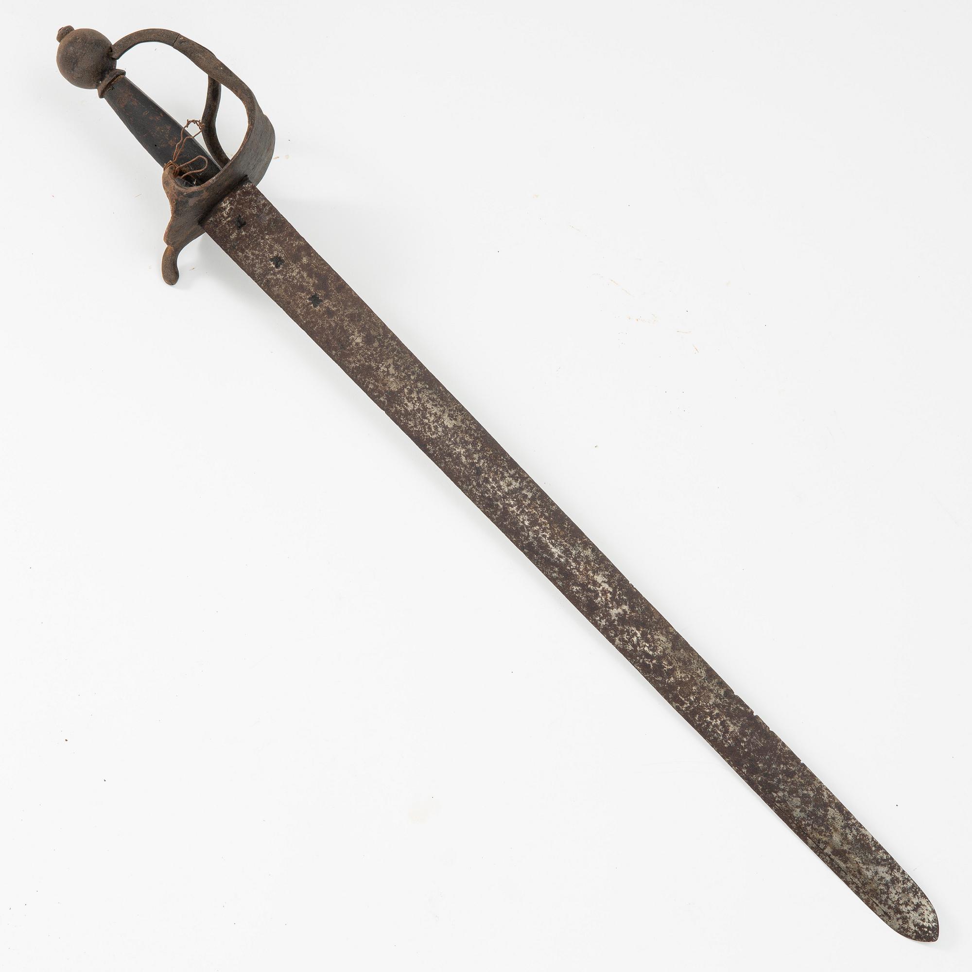 A Swedish infantry sword, 1660s.