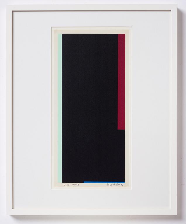 Olle Baertling, silkscreen in colours, 1951-68, signerad 3/300.