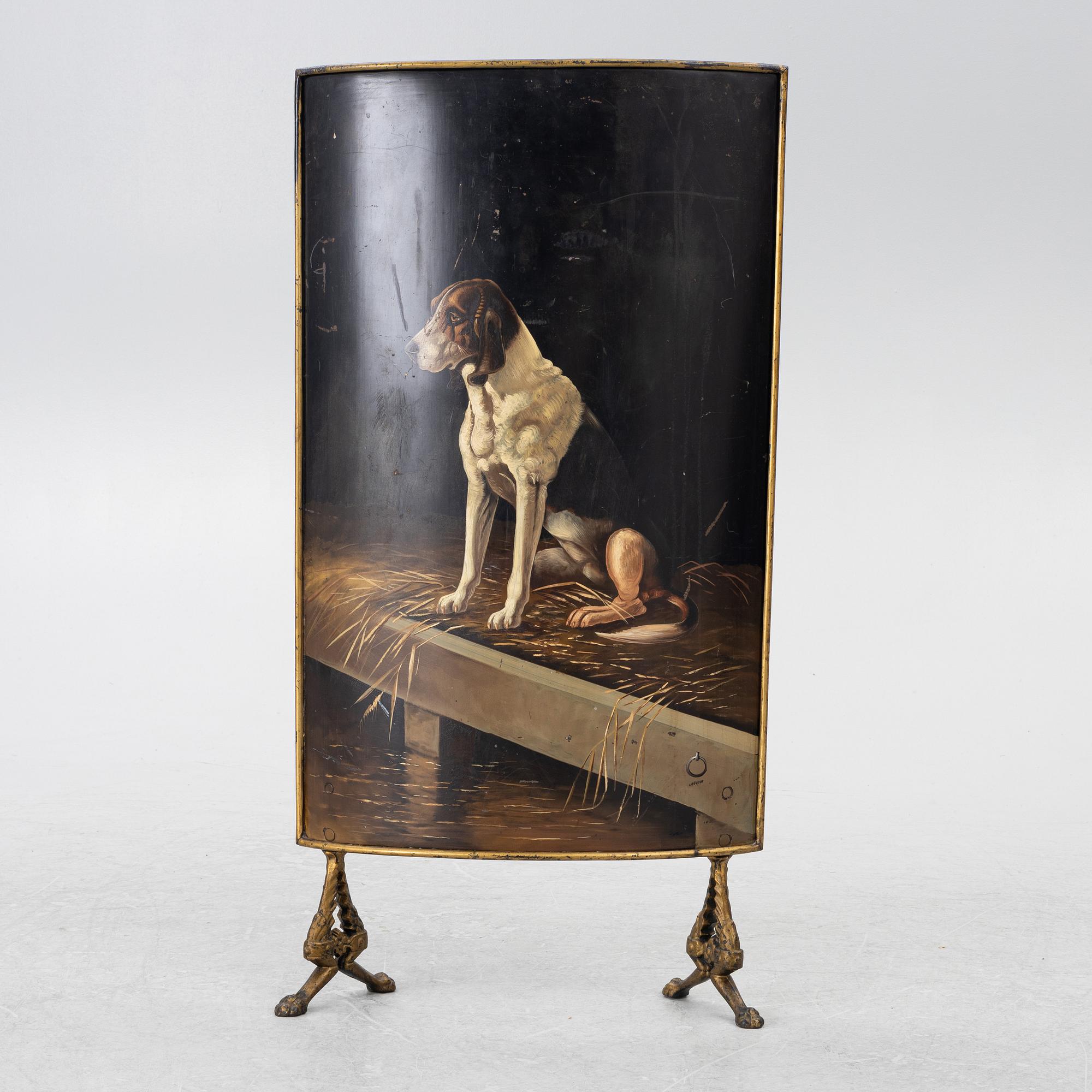 A fire guard, around 1900.