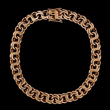 HALSKED och ARMKED. 14K guld. Bismarck. Vikt totalt ca 50,1 g.