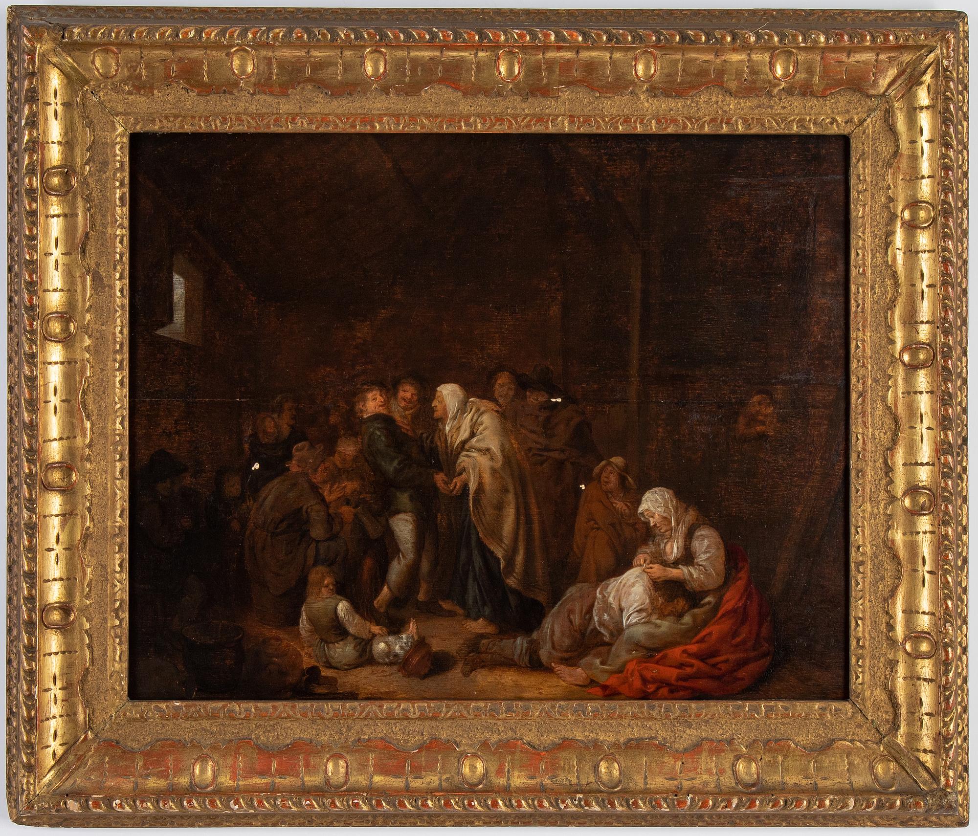 Jan Miense Molenaer, circle of, oil on panel.