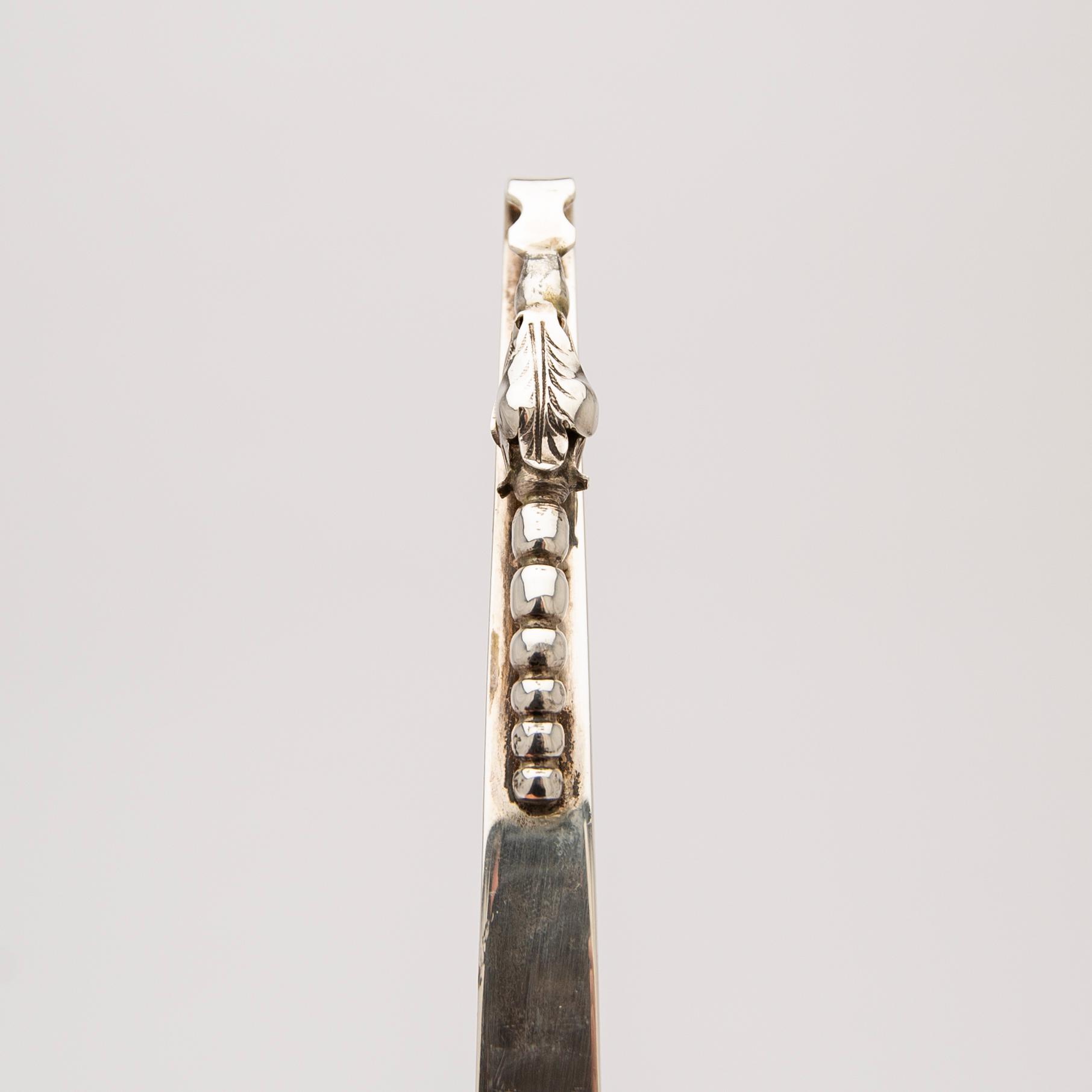 Serving utensils, 4 pcs, sterling silver, Mexico.