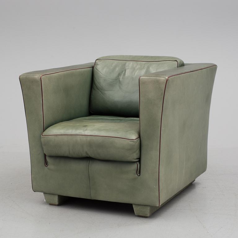 ANDREE PUTMAN, a sofa and easy chair, "Lotus", manufactured by de Sede of Switzerland, late 1900s.