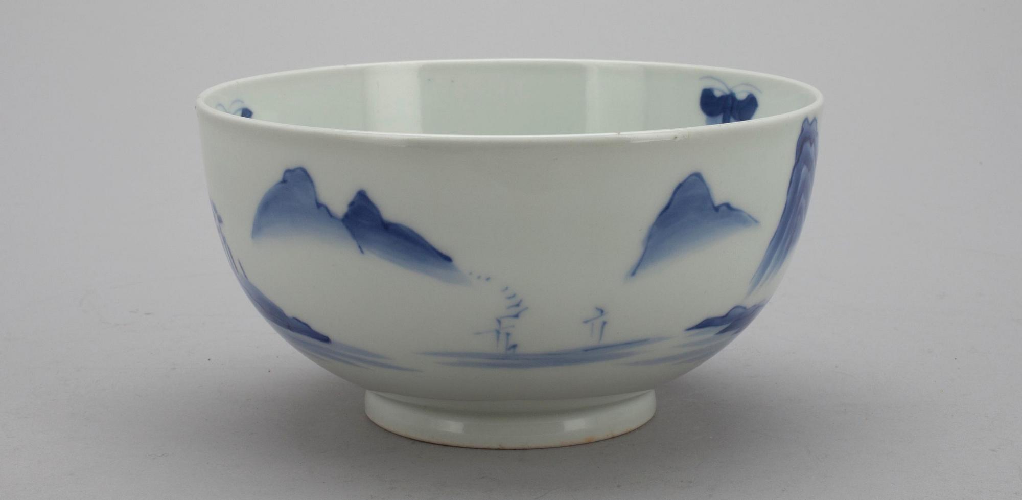 SKÅL, porslin, Kina 1800-tal.