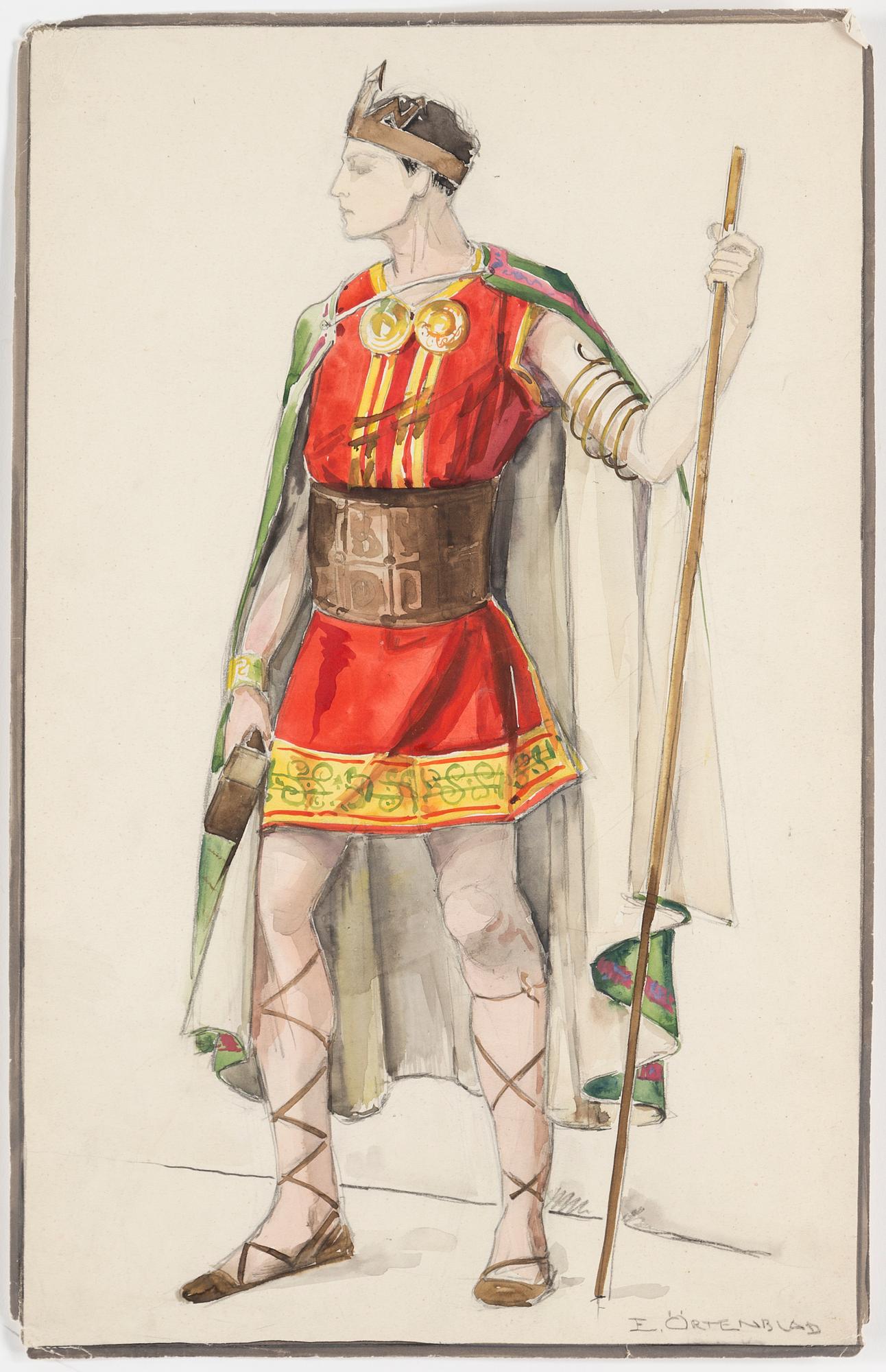 ELSA ÖRTENBLAD, 13 water colours, signed, 1920´s.