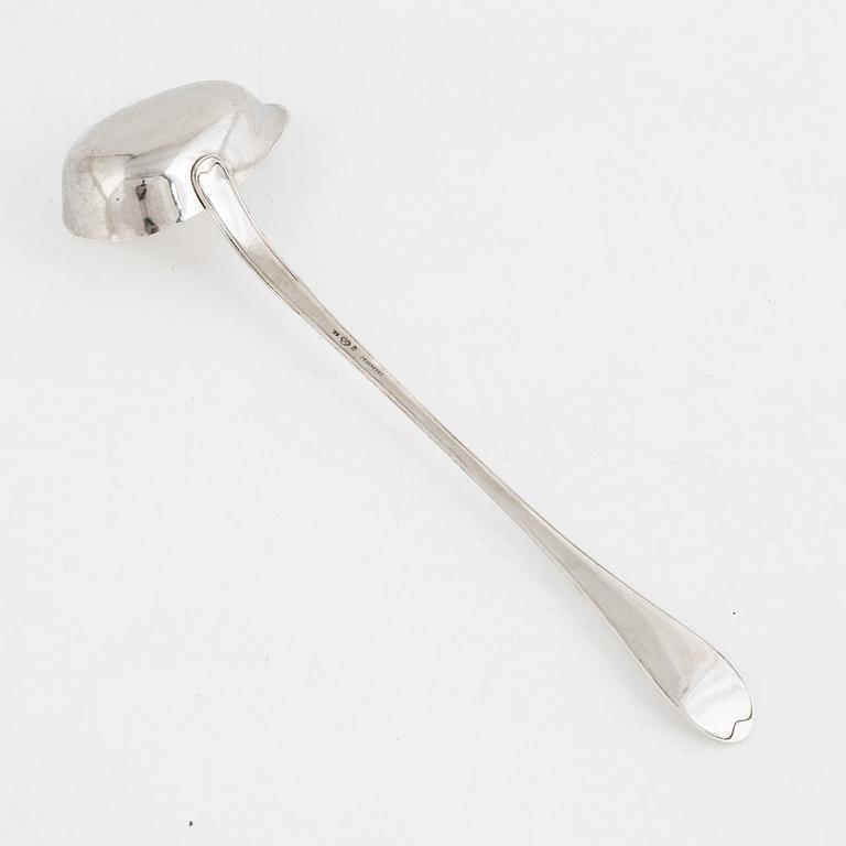 A Swedish Silver Ladle, mark of Gustaf Folcker, Stockholm 1825.