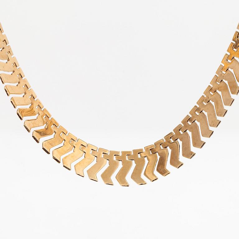 Collier, doserat, 18K guld.