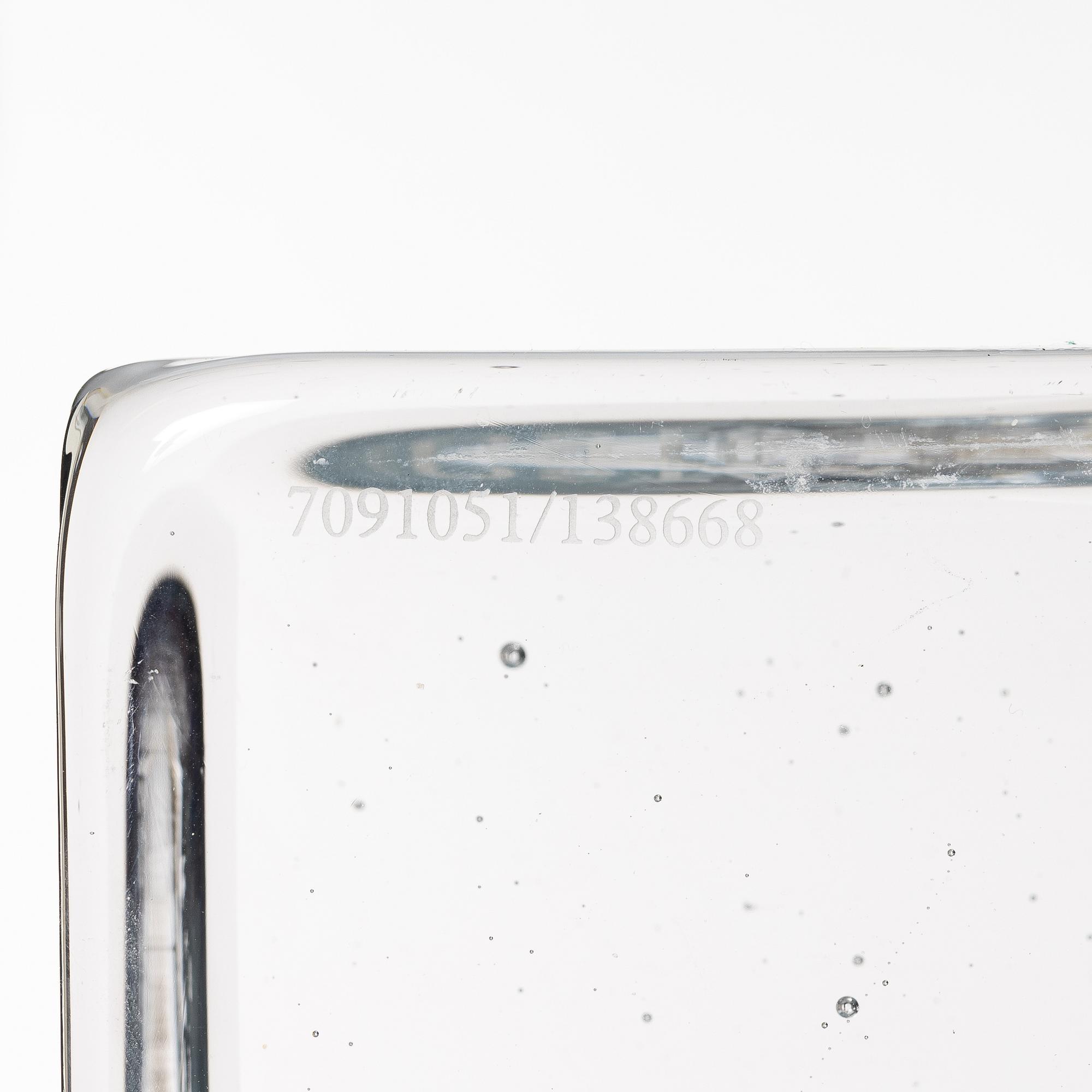 Kjell Engman, handfat, glas, "Lagoon", Kosta Boda.