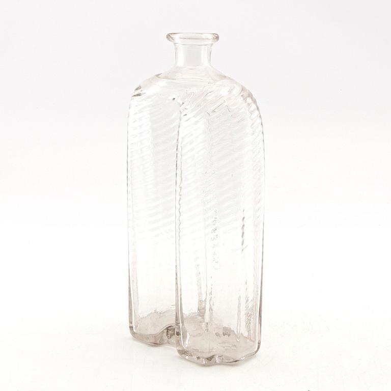 A  Swedish glass bottle, Skånska Glasbruket, 18th century.