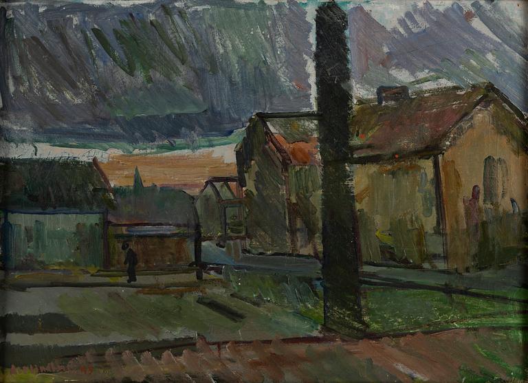 Alf Lindberg, oil on canvas, signed and dated -49.