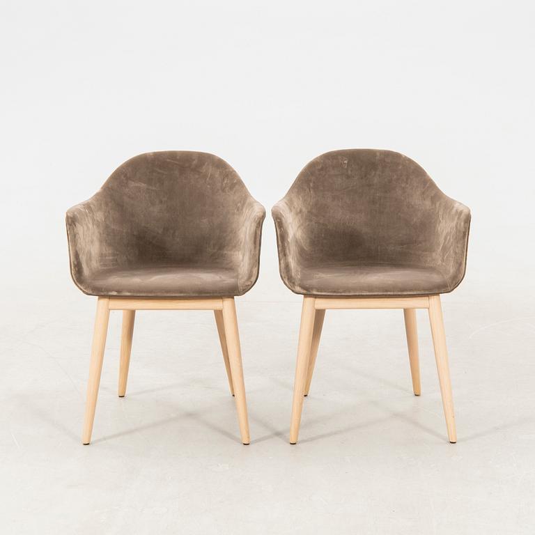 Norm Architects "Harbour Dining Chair" armchairs, a pair, and chairs, a pair, for Audo Copenhagen, contemporary.