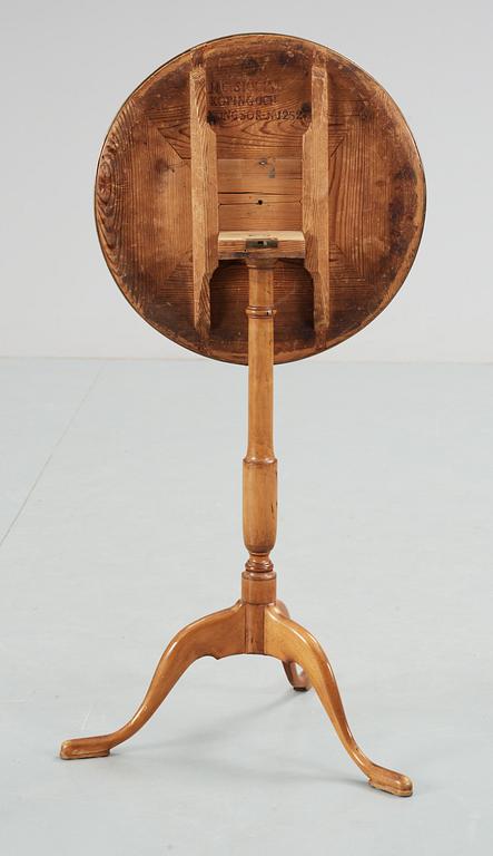 A Swedish 18th Century tilt-top table by J. Sjölin.