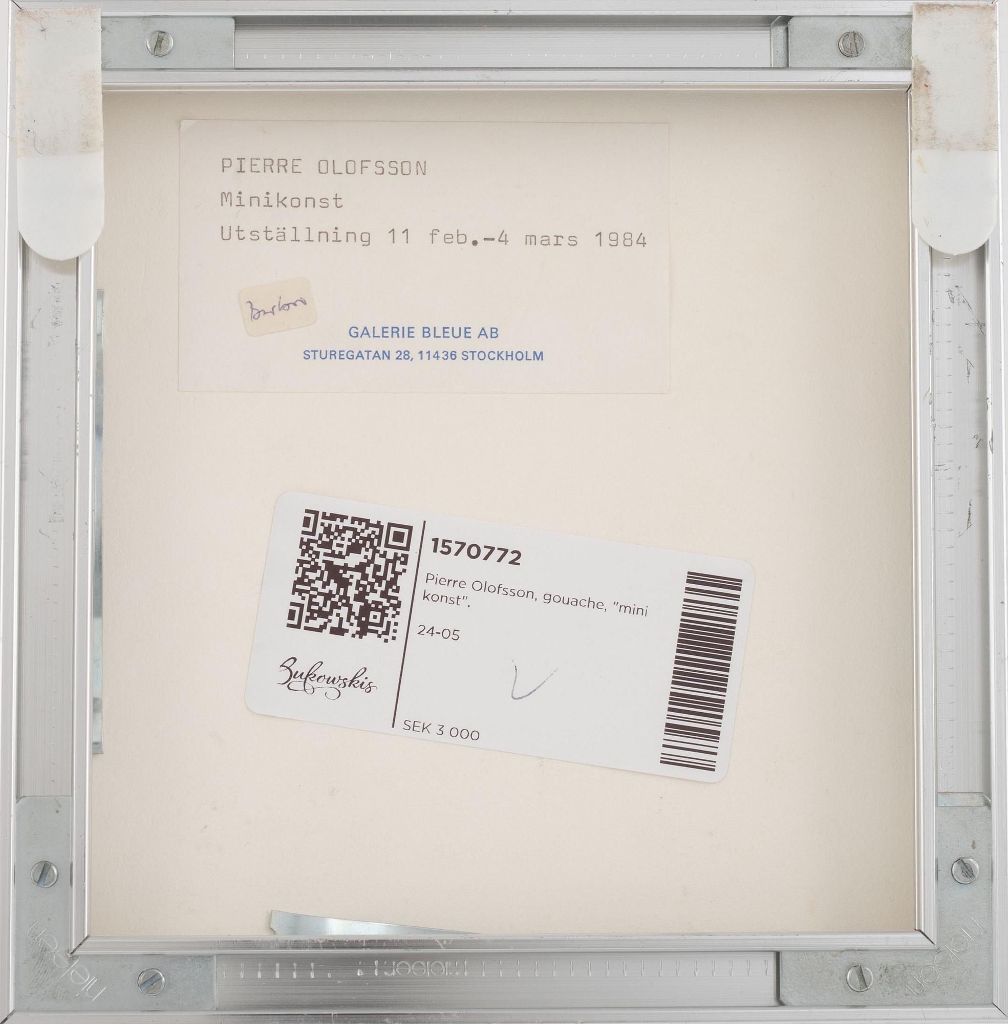 Pierre Olofsson, Untitled.