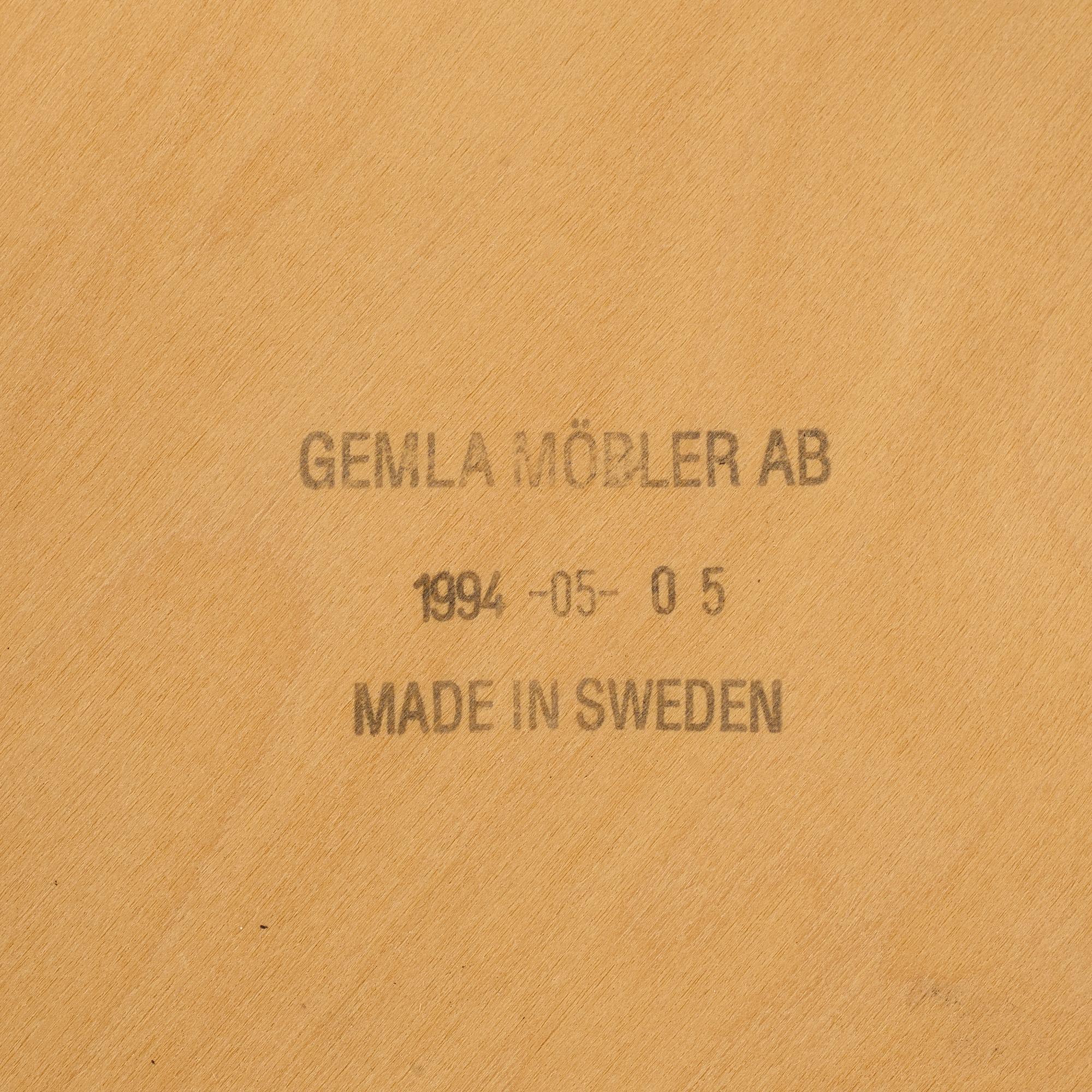 Peter Celsing, karmstolar, 6 st. modell 1514, Gemla Diö, 1994.