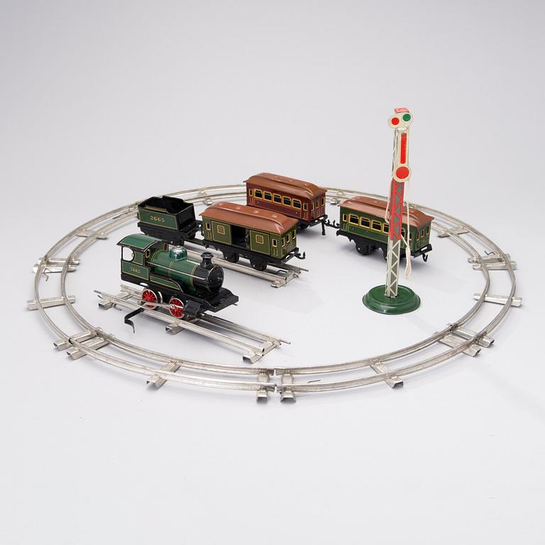 A Bing Werke train set from Germany, 1924-1933.