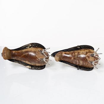 A pair of candlesticks, 20th century.