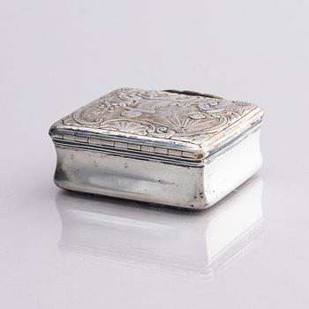 A Swedish Rococo silver snuff-box, mark of Andreas Öhrman, Stockholm 1762.