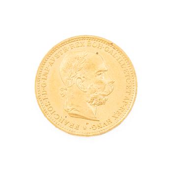 Gold coin, Austria-Hungary, 20 Corona, 1895.