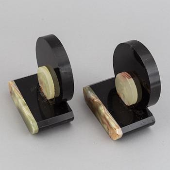 A pair of art déco book ends, 1920/30.