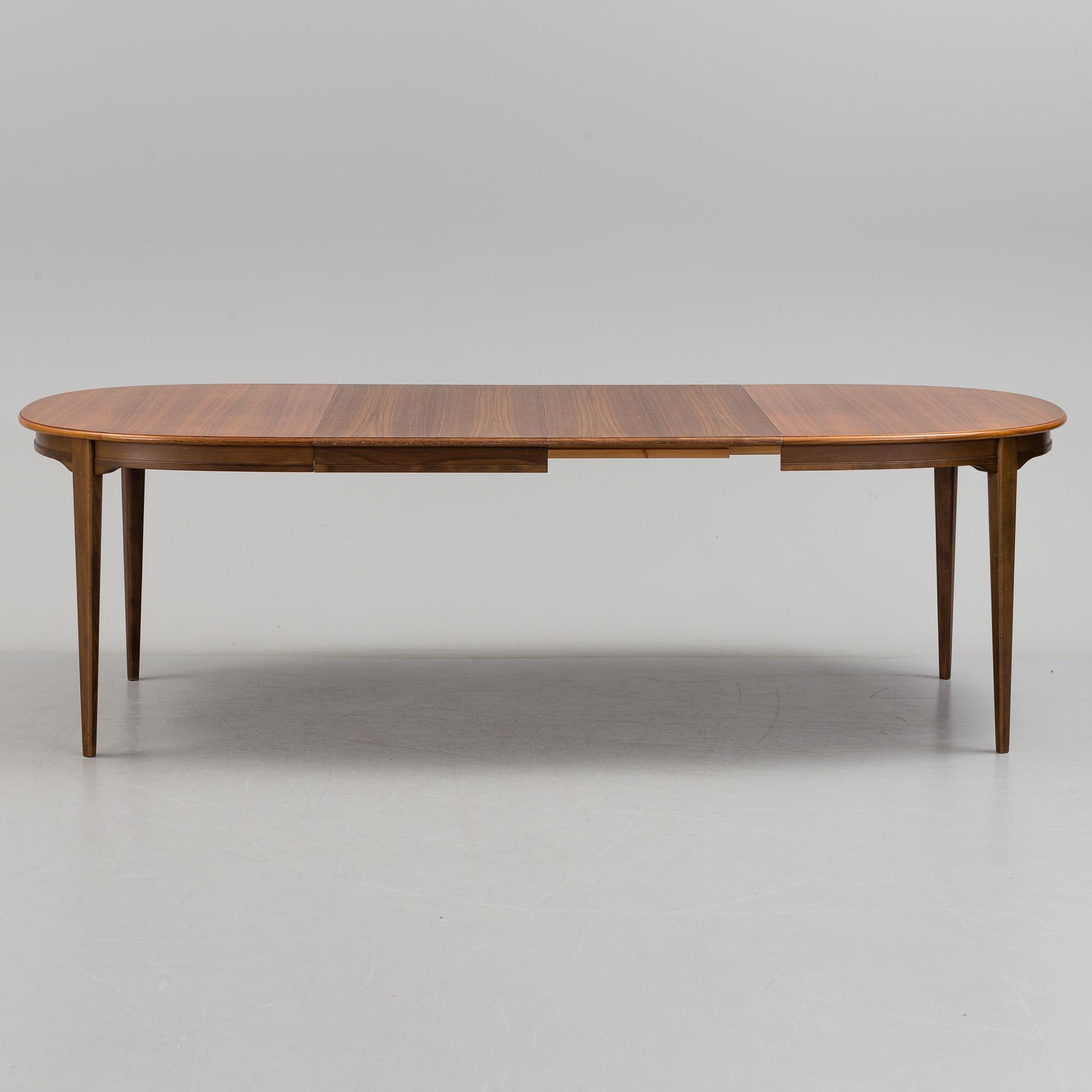 MATSALSBORD med STOLAR, fyra stycken, 1960-tal.