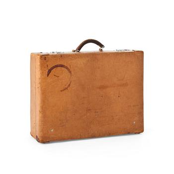 313. PALMGRENS, a leather suitcase.