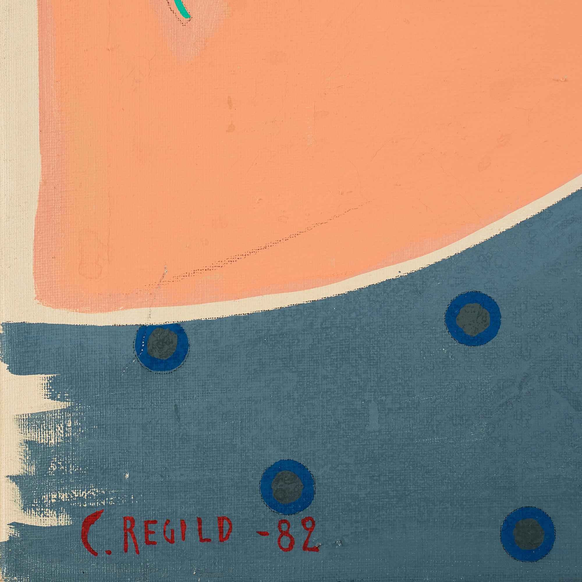 CARSTEN REGILD, oil on canvas, signed and dated -82.