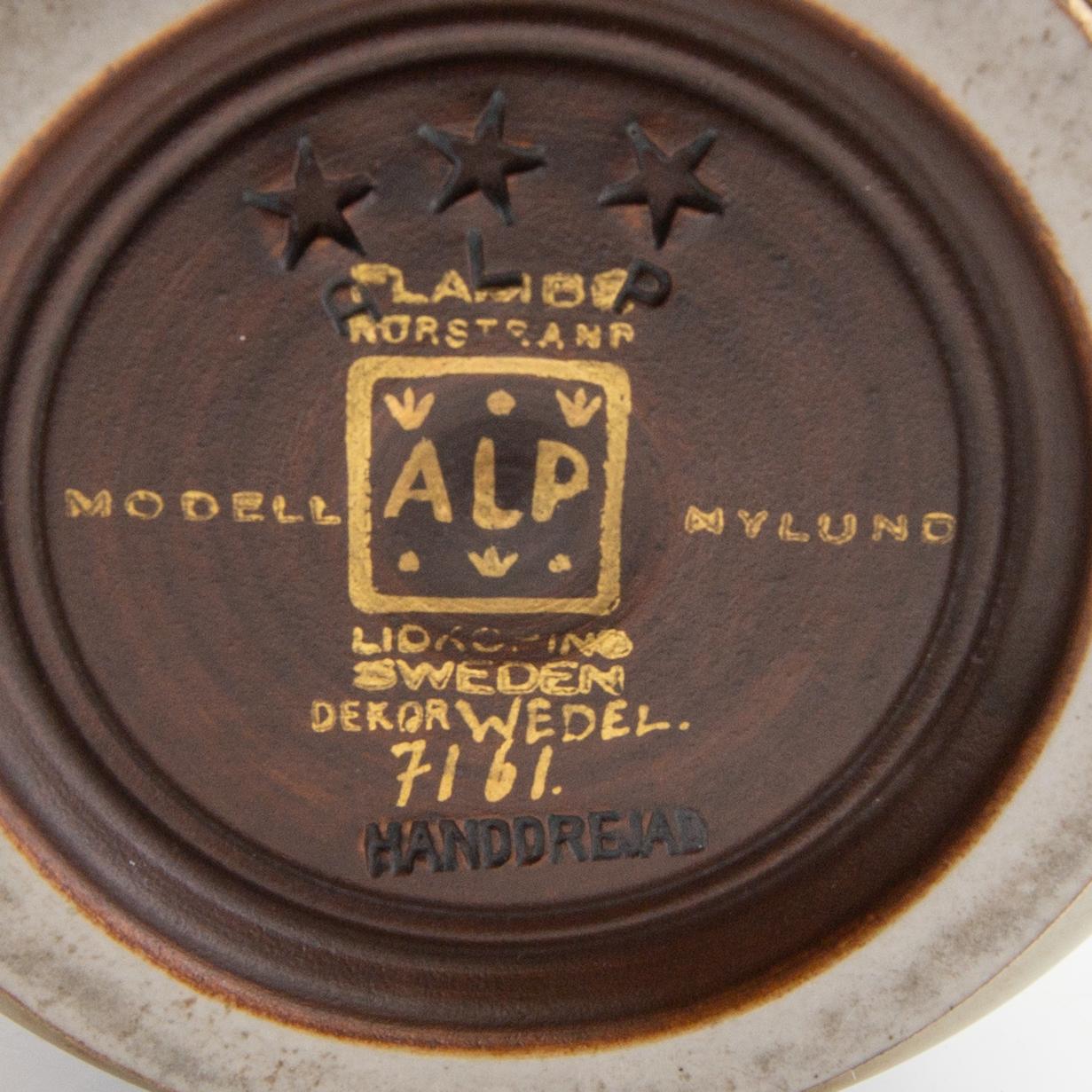 Gunnar Nylund, vase "Flambé" model 7161 stoneware.