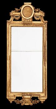 A Gustavian 18th century mirror by J Åkerblad, master 1758.