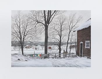 Reinhold Ljunggren, "Vinter", portfolio.