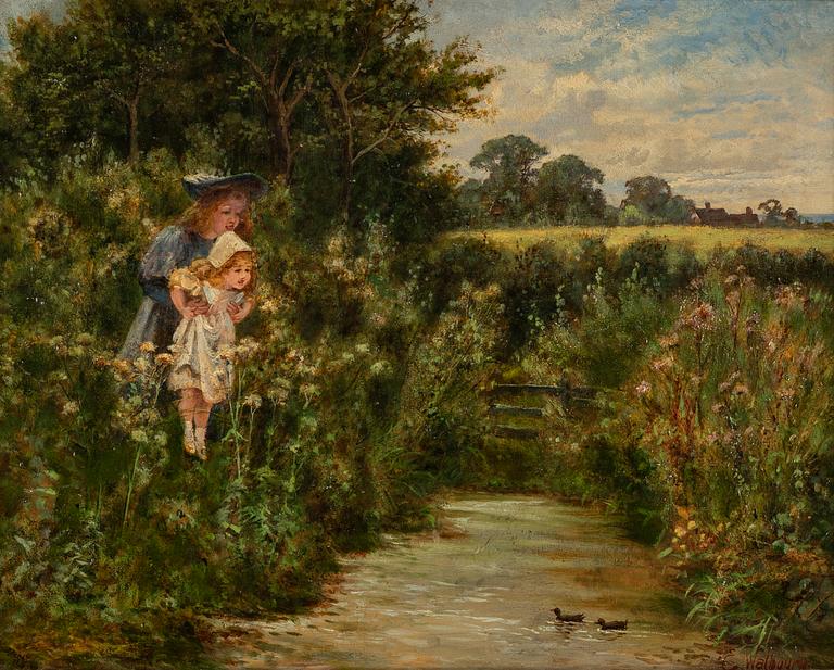 ERNEST WALBOURN, oil on canvas, signed.