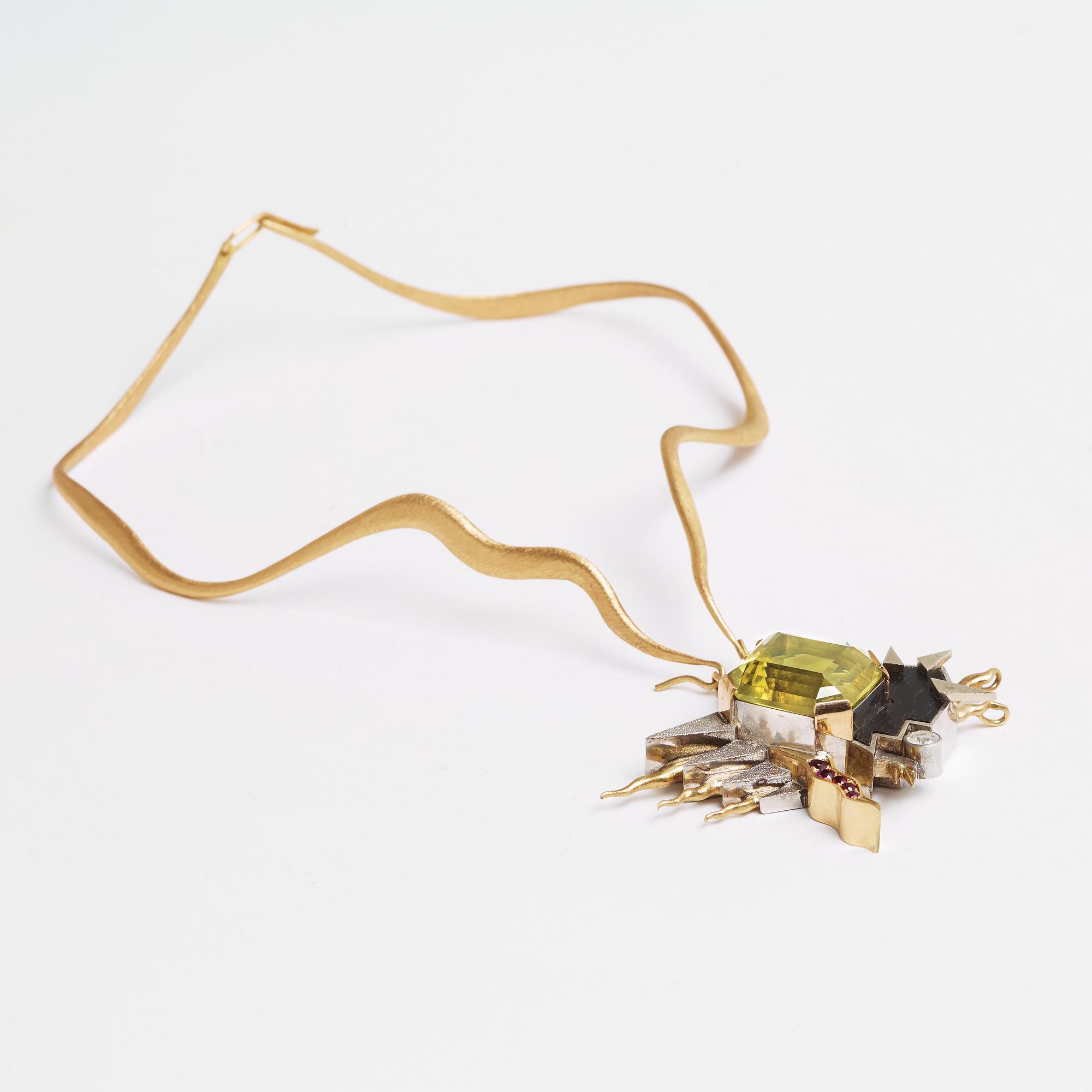 KRISTIAN NILSSON, hängsmycke, Stockholm 1976. 18 K.