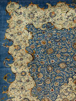 A so called Royal Keshan carpet, ca 362 x 273 cm.