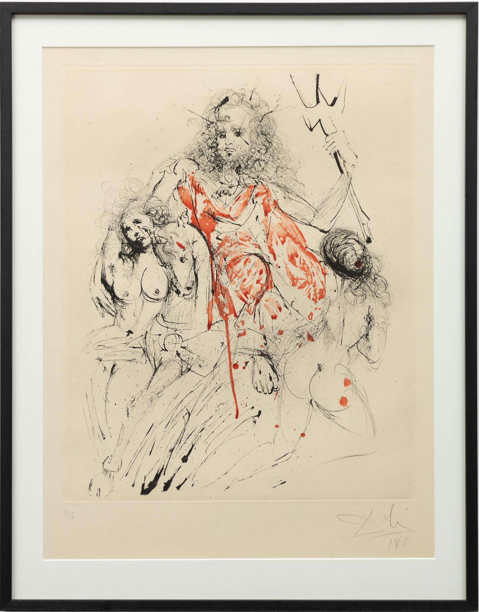 Salvador Dalí, "Poseidon" from "Mythology".