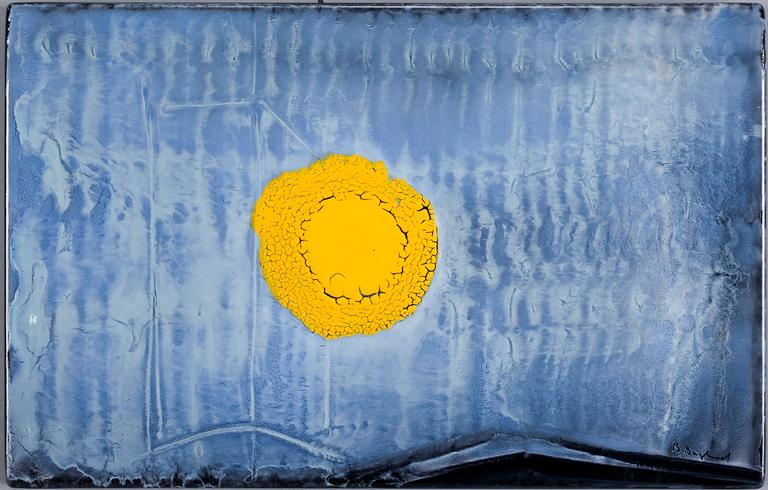 EMALJTAVLOR, 4 st. Bla Bengt Berglund Gustavsberg.