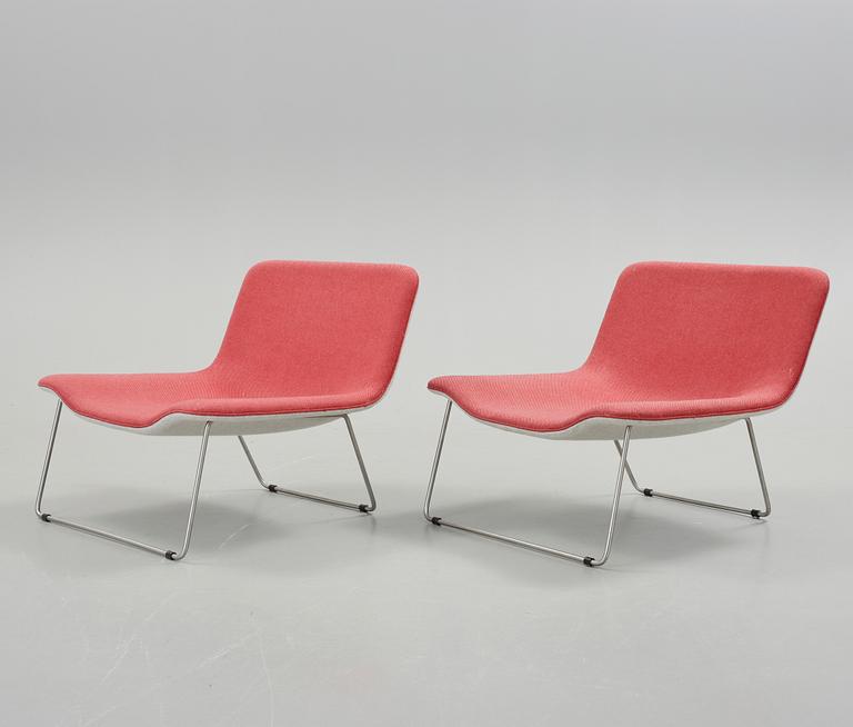 FÅTÖLJER, ett par, "Spring", Erwan Bouroullec, Cappellini, Italien. Formgivna år 2000.