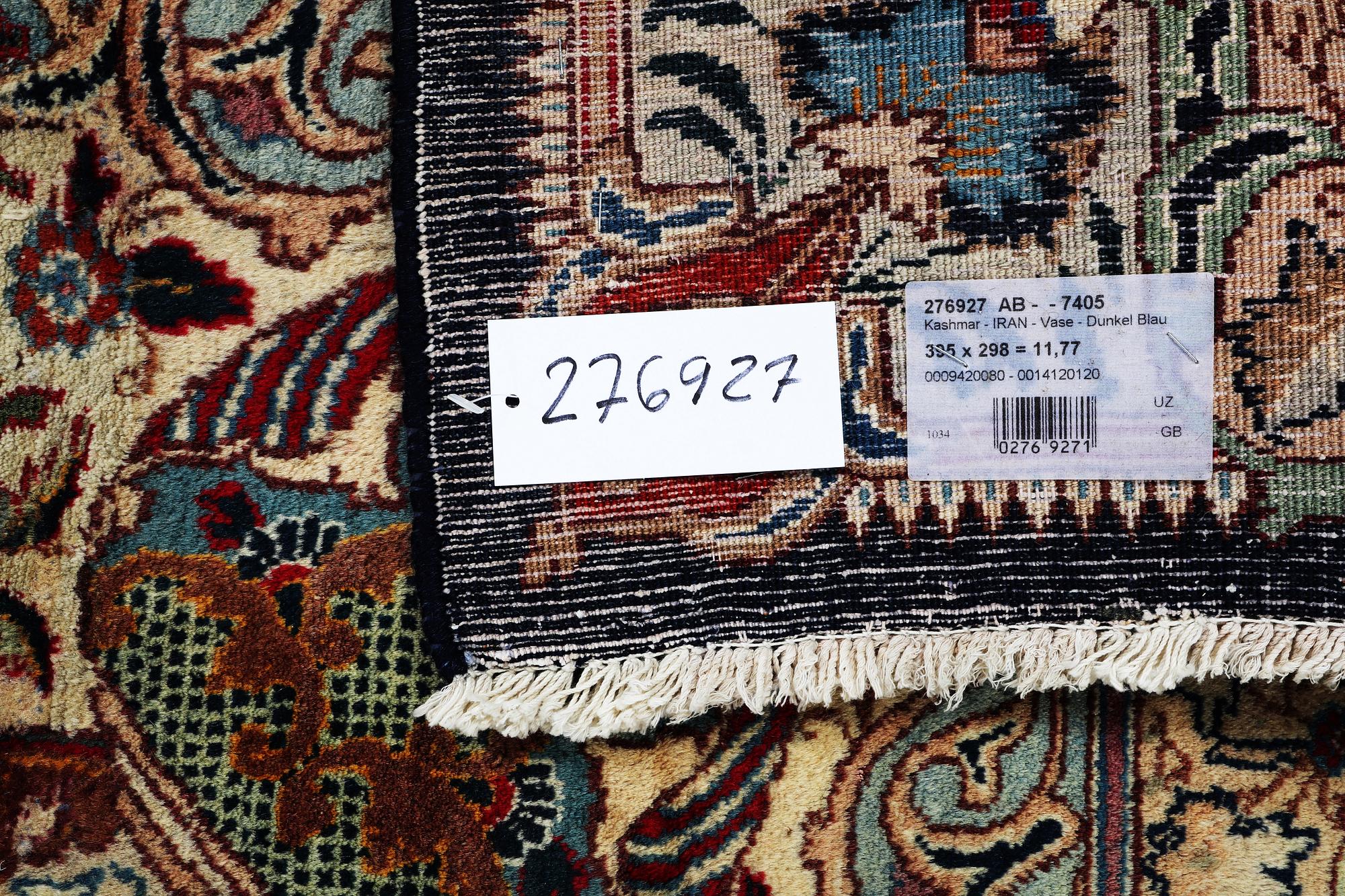 A carpet, Kashmar, ca 395 x 298 cm.