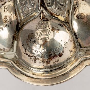 Ragnar Ericson druvpokal barockstil silver Malmö 1939.